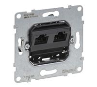 LEGRAND, Seano 765060 - Caja de datos (2 conectores RJ45, cat. 6, UTP, sin blindaje)