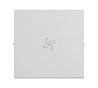 LEGRAND, SEANO 765114 - Interruptor basculante con icono de ventilador para interruptor de conmutación, pulsador e interruptor de cruz, cubierta de interruptor, placa basculante, color blanco