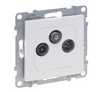 LEGRAND, SEANO 765168 - Toma de corriente para TV-R-SAT, HD-TV, pérdida de conexión: 14 dB, color blanco