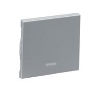 LEGRAND, SEANO 765207 - Interruptor Basculante 3 Posiciones para Interruptor Iluminado, Pulsador e Interruptor de Cruz, Cubierta de Interruptor, Placa Basculante, Color: Aluminio Lacado, 765207