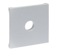 LEGRAND, SEANO 765265 - Cubierta para caja de conexiones de TV tipo F, color aluminio lacado