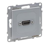 LEGRAND, Seano 765288 - Unidad de conexión HDMI 1.3 precableada, incluye cubierta, cable de 15 cm, color aluminio