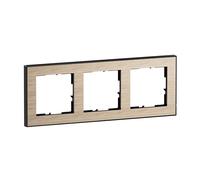LEGRAND, Seano+ 765293 - Marco de 3 capas con superficie de material real, termoplástico sin halógenos, producción y embalaje sostenibles, color roble natural