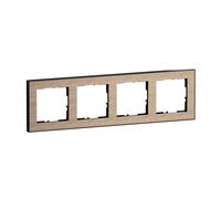 LEGRAND, Seano+ 765294 - Marco de 4 capas con superficie de material real, termoplástico sin halógenos, producción y embalaje sostenibles, color roble natural