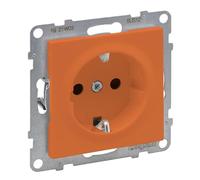 Legrand, SEANO 765422 - Toma de corriente con protección de contacto elevada, 16 A, 250 V, color naranja