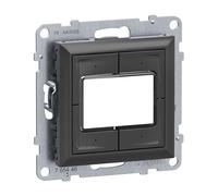 LEGRAND, SEANO 765446 - Pulsador electrónico de 4 vías, 0-24 V, máximo 1 A, botones regulables por separado (iluminable), conductor rígido y flexible, incluye balancín, color antracita lacado