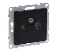 LEGRAND, SEANO 765468 - Toma de corriente para TV-R-SAT, HD-TV, atenuación de conexión: 14 dB, color antracita lacado