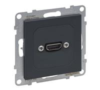 LEGRAND, Seano 765488 - Unidad de conexión HDMI 1.3 precableada, incluye cubierta, cable de 15 cm, color antracita