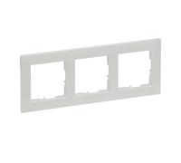 LEGRAND, Seano 765573 - Marco de 3 capas (termoplástico, sin halógenos, dimensiones: 87 x 229 mm, color nácar lacado)