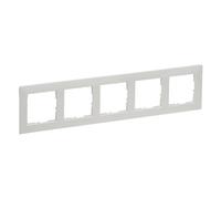 LEGRAND, Seano 765575 - Marco de 5 capas (termoplástico, sin halógenos, dimensiones: 87 x 372 mm, color nácar lacado)