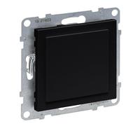 LEGRAND, SEANO 765801 - Tapa ciega para uso de aplicaciones del programa de conmutación Mosaic, adaptador de mosaico, placa de cubierta, panel de interruptor, color negro lacado