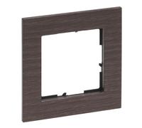 LEGRAND, Seano Natura 766131 - Marco de 1 compartimento de material auténtico, producción sostenible y embalaje, diseño de roble marrón oscuro
