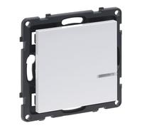 LEGRAND, Seano with Netatmo 765633 - Transmisor de pared con luz (1 interruptor, 1 balancín, estado de batería LED, batería de 3 V (8 años de vida útil), fijación a cualquier superficie, Smart Home,