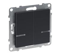 LEGRAND, Seano with Netatmo 765942 - Interruptor de 2 vías con conductor N, 2 canales de conmutación (250 W cada uno), tornillos o garras de expansión, aplicación Home + Control, Smart Home, color: