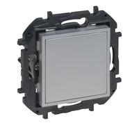 LEGRAND Tapa ciega para instalación empotrada, Gama Niloé Step, Color Aluminio, 398307B