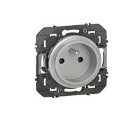 Legrand - Toma de corriente doble easyréno 2P+T 16A para componer Dooxie precableado - Aluminio