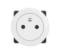 LEGRAND - Toma eléctrica de pared con tierra celiana superficie confort - Toma de refuerzo con base retráctil, para completar un soporte y una placa - Blanco
