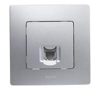 Niloé Monoblock Toma de teléfono RJ11 (Plateado, Colocar)