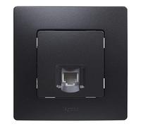 Niloé Monoblock Toma de teléfono RJ11 (Negro, Colocar)