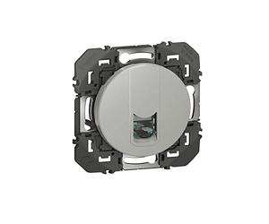 Legrand - Toma RJ45 doble para componer Dooxie - Aluminio