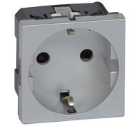 Legrand Toma Schuko 2P 2M Aluminio 79213