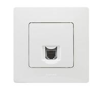 LEGRAND Toma teléfono RJ11, Niloé Monobloc, Completo con Marco, Bla 396442 | Toma para teléfono RJ11, Gama Niloé Monobloc, Mecanismo Completo con Marco, Blanco, 396442