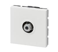 Legrand - Toma TV tipo F para atornillar 2 módulos Mosaic - Blanco
