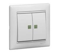 Legrand Valena 774428 - Vl-Int Doble Lumin 1P 10A Blan