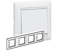 Legrand Valena 774454 - Vl-Placa 4Ele Hor Blanco