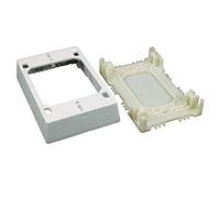 Legrand - Wiremold - Canaleta extensible de plástico no metálico, toma de pared de una sola banda, blanco, NMW2