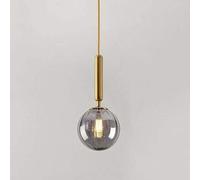 LEGZIT Lámpara de Techo Moderna y Simple de una Sola Cabeza Lámpara de Techo Industrial Retro Loft Restaurante Bar Lámpara Colgante E14 Portalámparas Altura Ajustable Luz de suspensión (Color : SIL