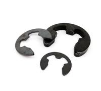 LeHang 580pcs / Set 10 tamaños 1.5-10mm Eje de Acero Inoxidable E Clip Snap Circlip Arandela 304 Acero Inoxidable Negro