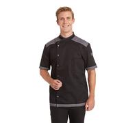 Leiber Chaqueta de cocinero cit 1/2 manga 12/2561/1030 Negro/jeans/gris 50