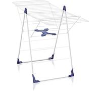 Leifheit Classic 200 Flex Tendedero de Pie. Revestimiento Plástico. Azul y Blanco. 20 m