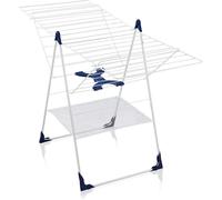 Leifheit Tendedero de Pie Classic 250 Flex, 25 m, 3 Niveles | Alas ajustables en altura, red para prendas delicadas, apto para exterior, capacidad para 2-3 cargas de lavadora