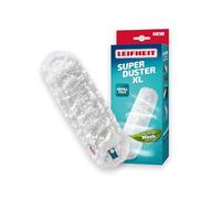 Leifheit Funda atrapapolvo para SUPERDUSTER XL, Funda Antipolvo Lavable de Microfibra, Funda de mopa sostenible, Lavar no Tirar