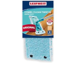 Leifheit Funda de recambio para mopa Combi / Clean Twist M super soft, funda de poliéster lavable para mopa superabsorbente, funda de mopa fregona para suelos delicados