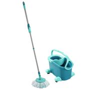 Leifheit Mopa Clean Twist Ergo 52102 con cubo y palo giratoria con ruedas Azul