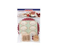 Leifheit Kit de Accesorios de Conservación - Decoración para conservas caseras, tela, multicolor