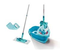 Leifheit Mopa fregona Clean Twist M Ergo 2.0 Set con cubo, funda microfibra y funda electrostática