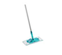 Leifheit Mopa fregona Power Clean M Micro dúo – palo de acero 140 cm, CleanBlade, funda microfibra