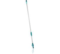 Leifheit Palo de acero telescópico con articulación, palo telescópico de 110 a 190 cm con conexión Click System , palo extensible de limpieza