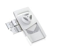 Leifheit Rallador multiusos 4+1 – Cuchillas intercambiables, empuñadura protectora, blanco