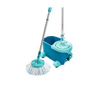 Leifheit Mopa Clean Twist Ergo 52102 con cubo y palo giratoria con ruedas Azul