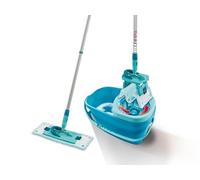 Leifheit Set mopa con cubo escurridor Clean Twist M Ergo – mopa plana con centrifugado 33 cm