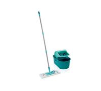Leifheit Set Profi Compact Escoba Plana de 42 cm con Mango de Acero de 140 cm