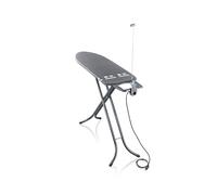 Leifheit Tabla de Planchar Plegable Air Board M Black Plus para planchas de Vapor, Mesa de Planchar Ultraligera, Tabla de Planchado en Menos Tiempo, en Elegante Color Negro Antracita