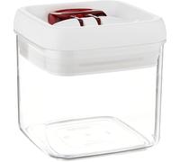 Leifheit Recipiente de almacenamiento Fresh&Easy 9,9×9,9×10,3 cm transparente-blanco 31207