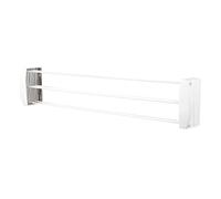 Leifheit Tendedero de Pared Teleclip 74 Extendable, Tendal Extensible con 8 Varillas, Tendedero Plegable de 7.40 m para Interior y Exterior