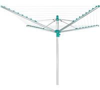 Leifheit Tendedero giratorio de jardín Linomatic 500 Easy para tender ropa, tenderete vertical con sistema Easy Lift, tendedero exterior con 50 m de cuerda